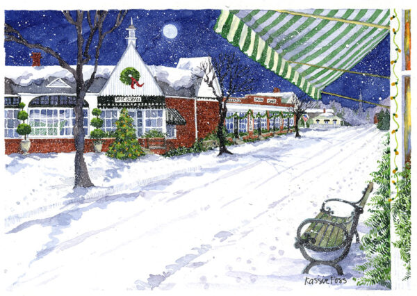 Fairfield 5" x 7" - Moon Rise on Pequot Ave
