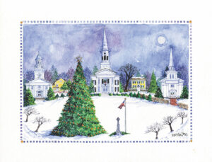 New Canaan  *BACK IN STOCK* 5" x 7" - Frosty Night on God's Acre
