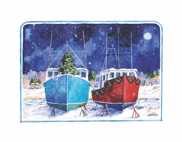 New England  5" x 7" - Holidays in the Marina