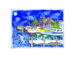 Holiday *NEW* 4.25" x 5.5" - Holiday Season at the Waterfront